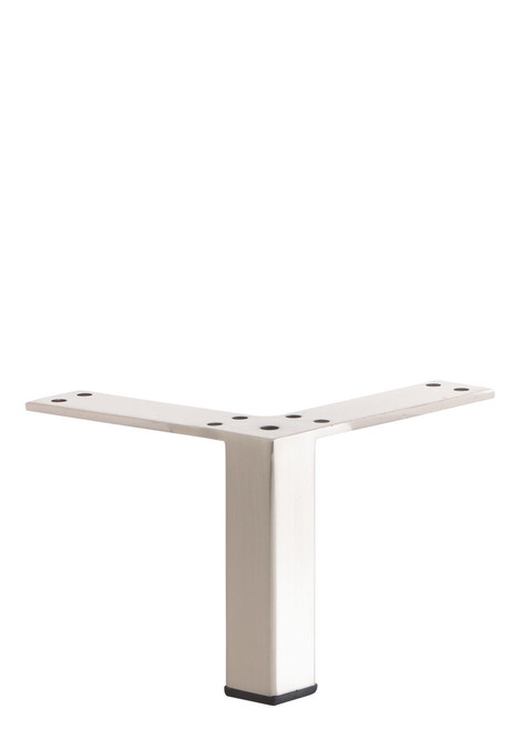 4" Thin Square Metal Foot