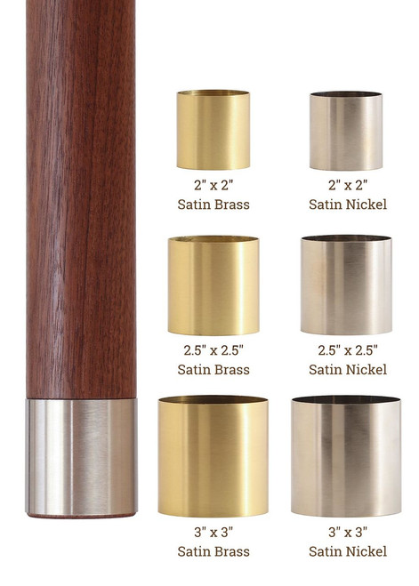 3 sizes and 2 finishes