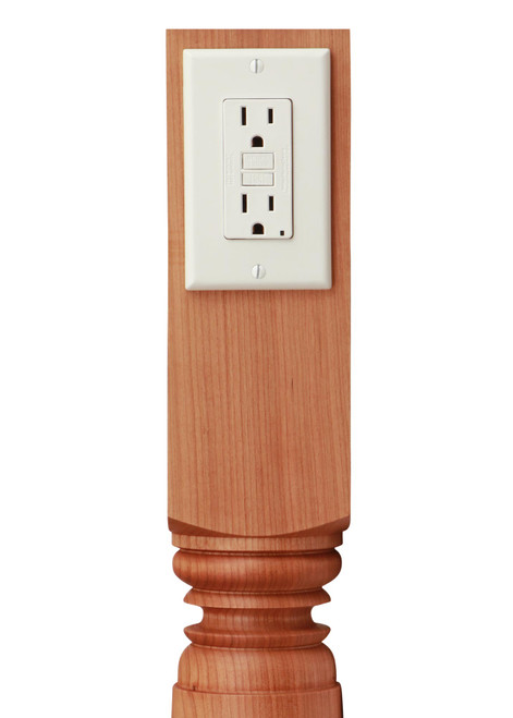 Add your own outlet, cover and wiring